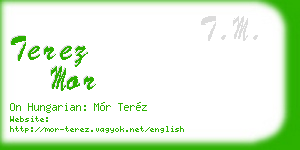 terez mor business card